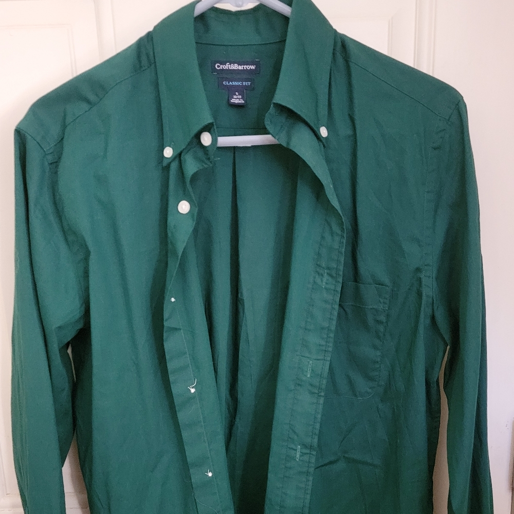 Men's Formal Emerald Green Shirt